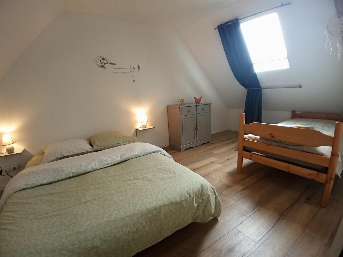 Maison Familiale A La Campagne La Chapelle-du-Bourgay Exteriör bild